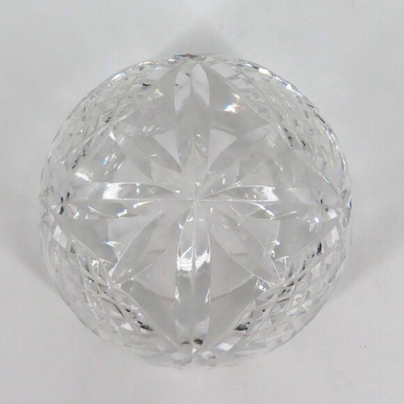 Waterford Crystal Glass Ireland Diamond Cut Paperweight Executive Office Desk - Picture 4 of 13